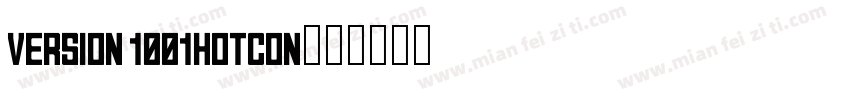 Version 1001hotcon字体转换